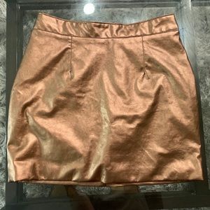 Vegan Leather Mini Skirt